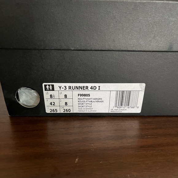 AUTHENTIC Men’s Y-3 RUNNER 4D I - Picture 13 of 13